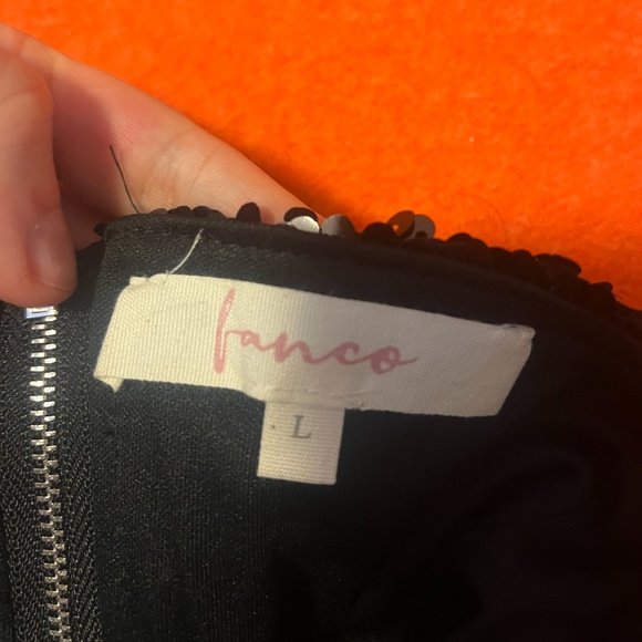 Franco black sequins spaghetti straps sleeveless mini dress NWT - Picture 12 of 14